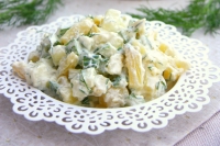 Chutný recept na odľahčený zemiakový šalát